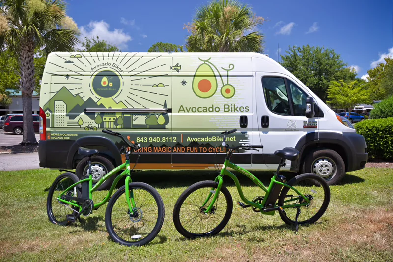 Avocado Bikes vehicle wrap