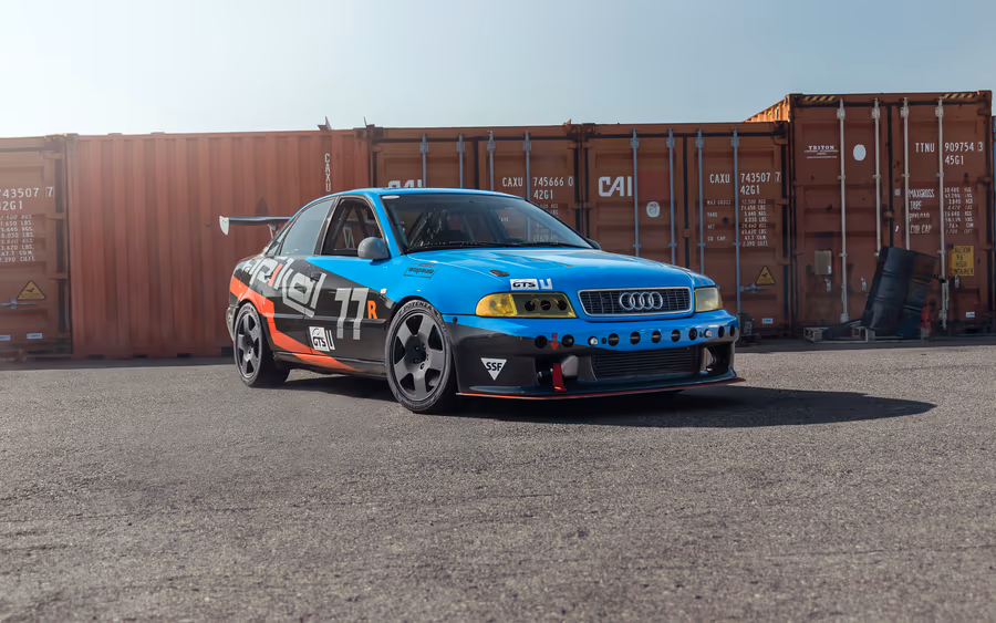 Custom Audi race car wrap